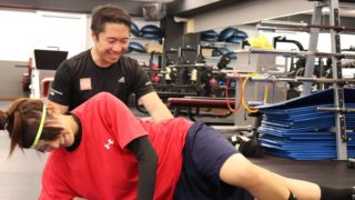 女子ラクロス選手へのトレーニング指導
